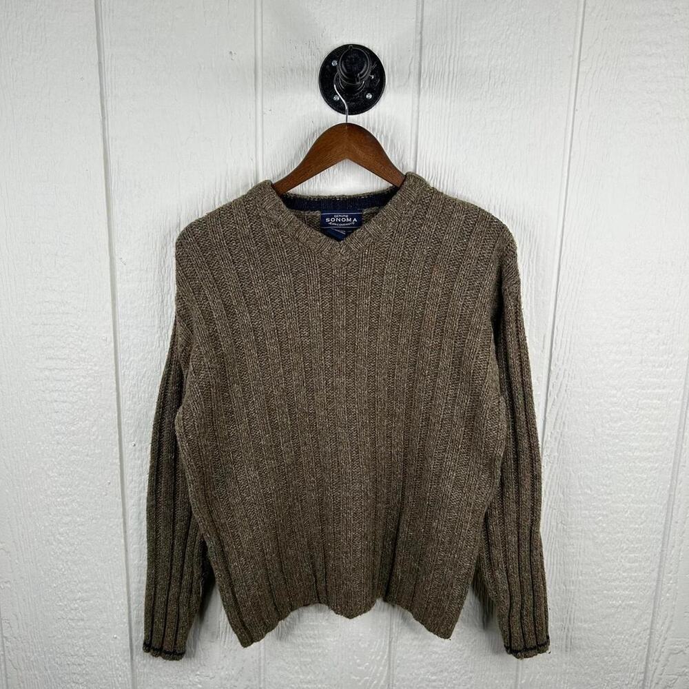 Vintage 90’s Sonoma Tan Tight-Knit Sweater Size Medium